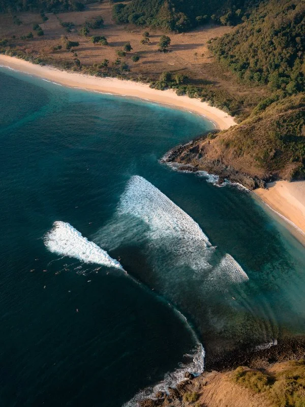 Pantai Lombok dari udara
