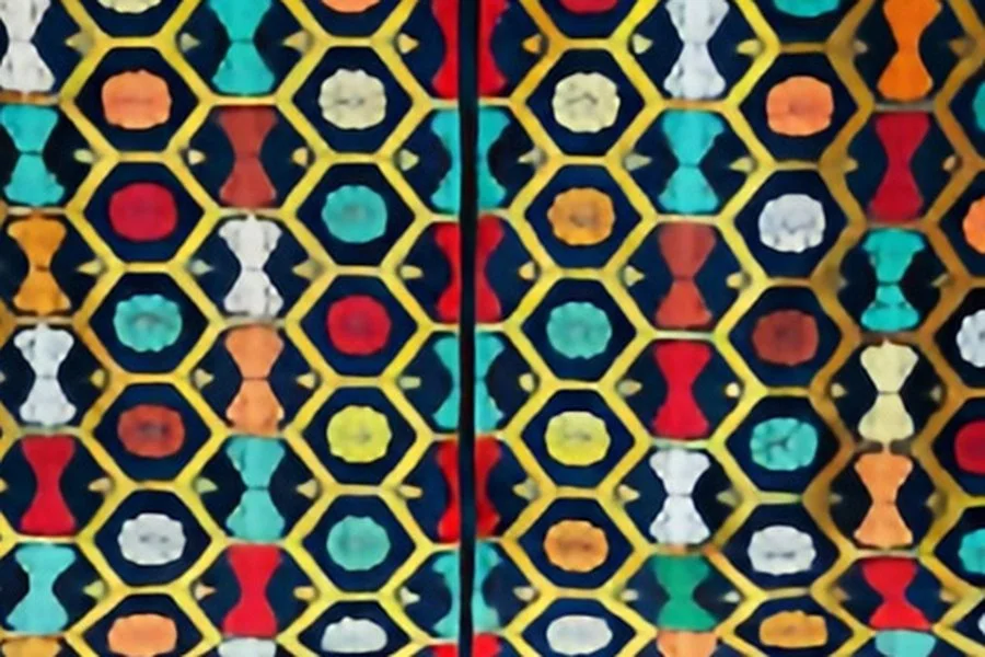 Detail tenun Subhnale pada lokakarya FAMOUS
